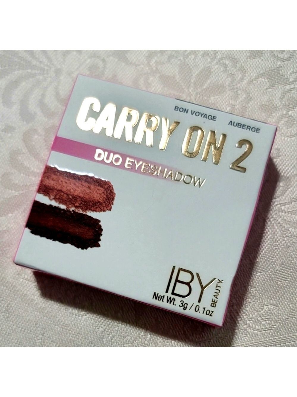 NEW! IBY Beauty Carry On 2 Duo Eyeshadow Auberge/Bon Voyage 3 g